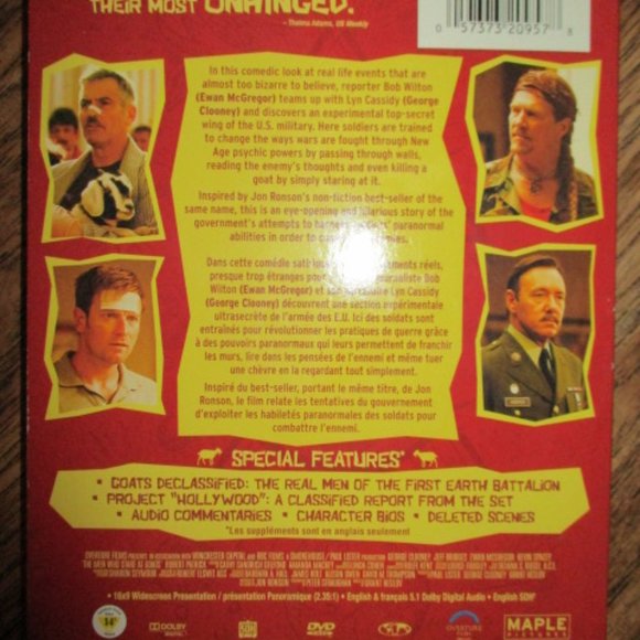 Bundle 3 for $15 - DVD - The Men Who Stare At Goats  Movie - Picture 4 of 4
